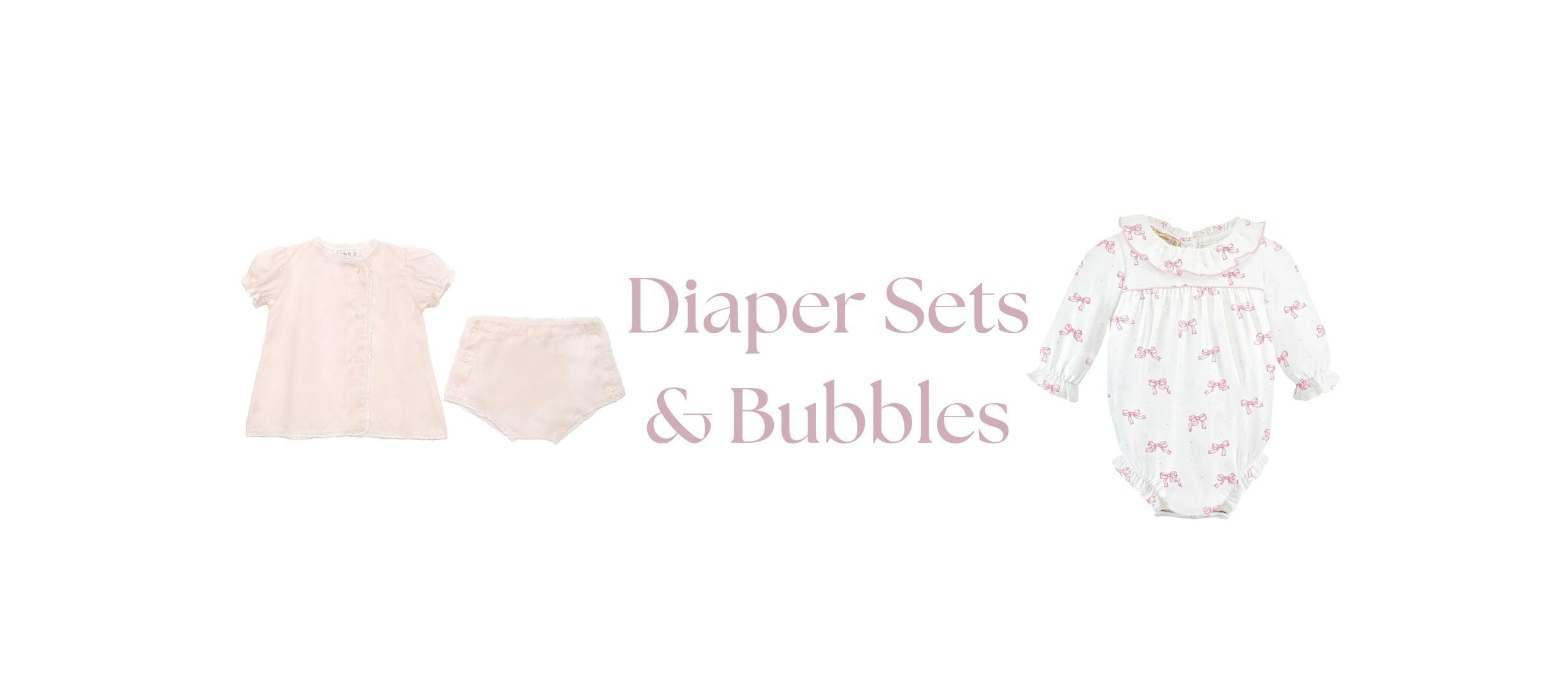 Girl Diaper Sets & Bubbles
