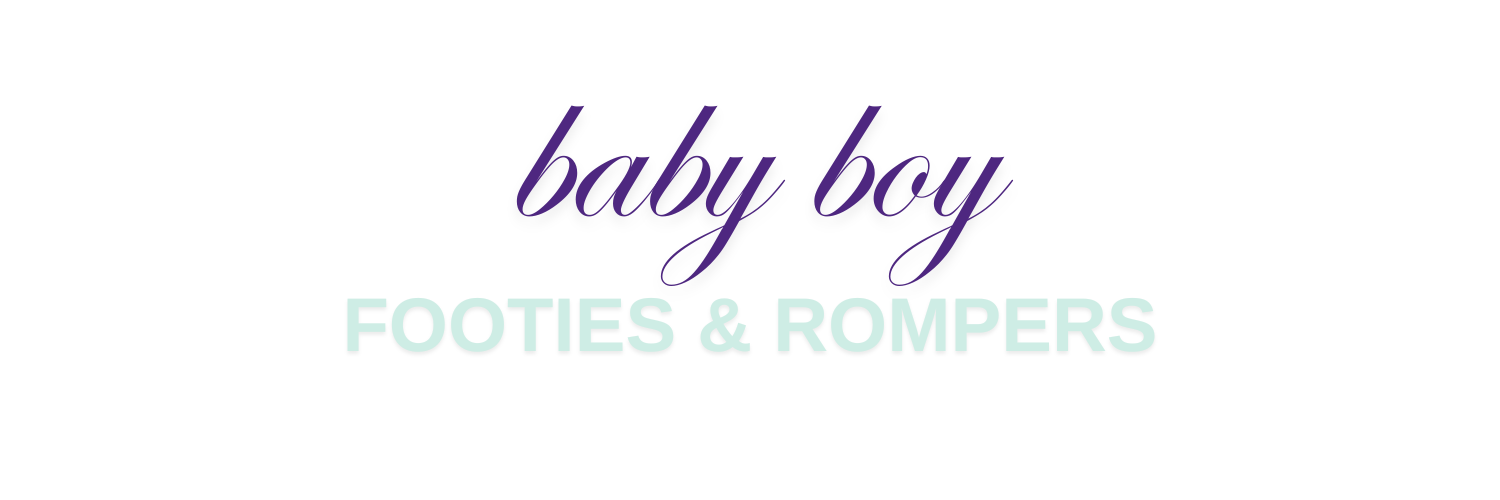 Baby Boy Footies & Rompers