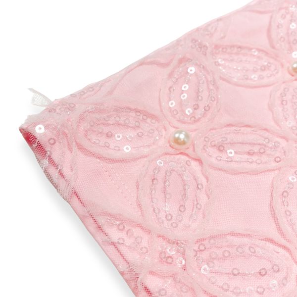 Doe A Dear Sequin Floral Mesh Tee