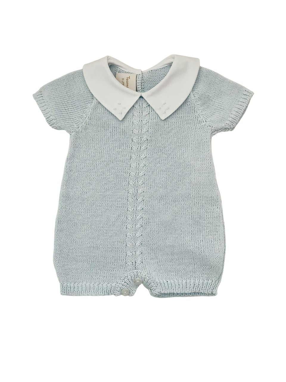 Tecomoabesos Baby Boy Short Leg Knit Romper