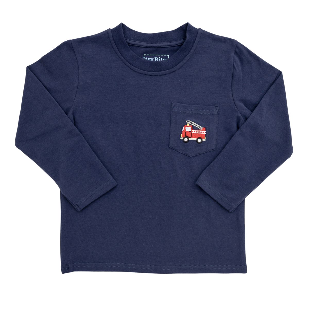 Itsy Bitsy Firetruck Pocket Tee