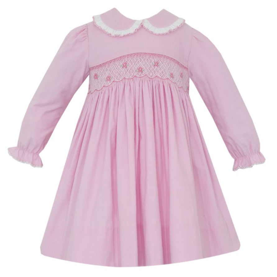 Petit Bebe Charlotte Pink Corduroy Dress 4T