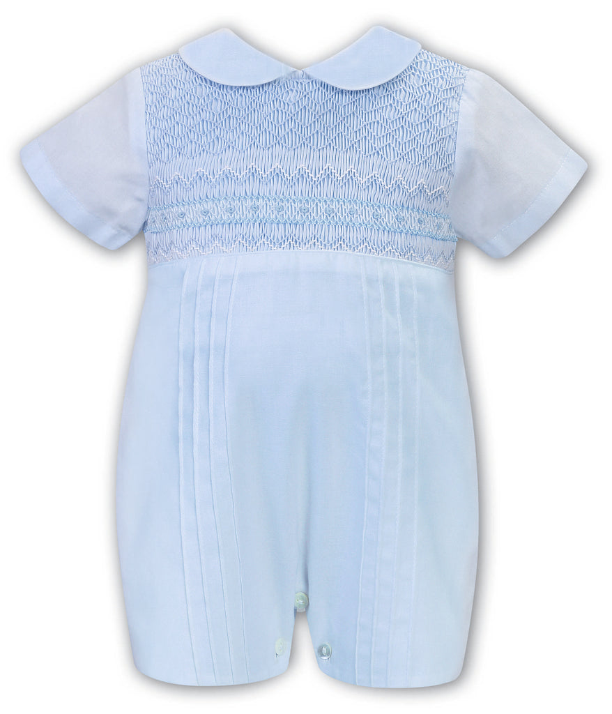 Sarah Louise Fully Smocked Collared Romper