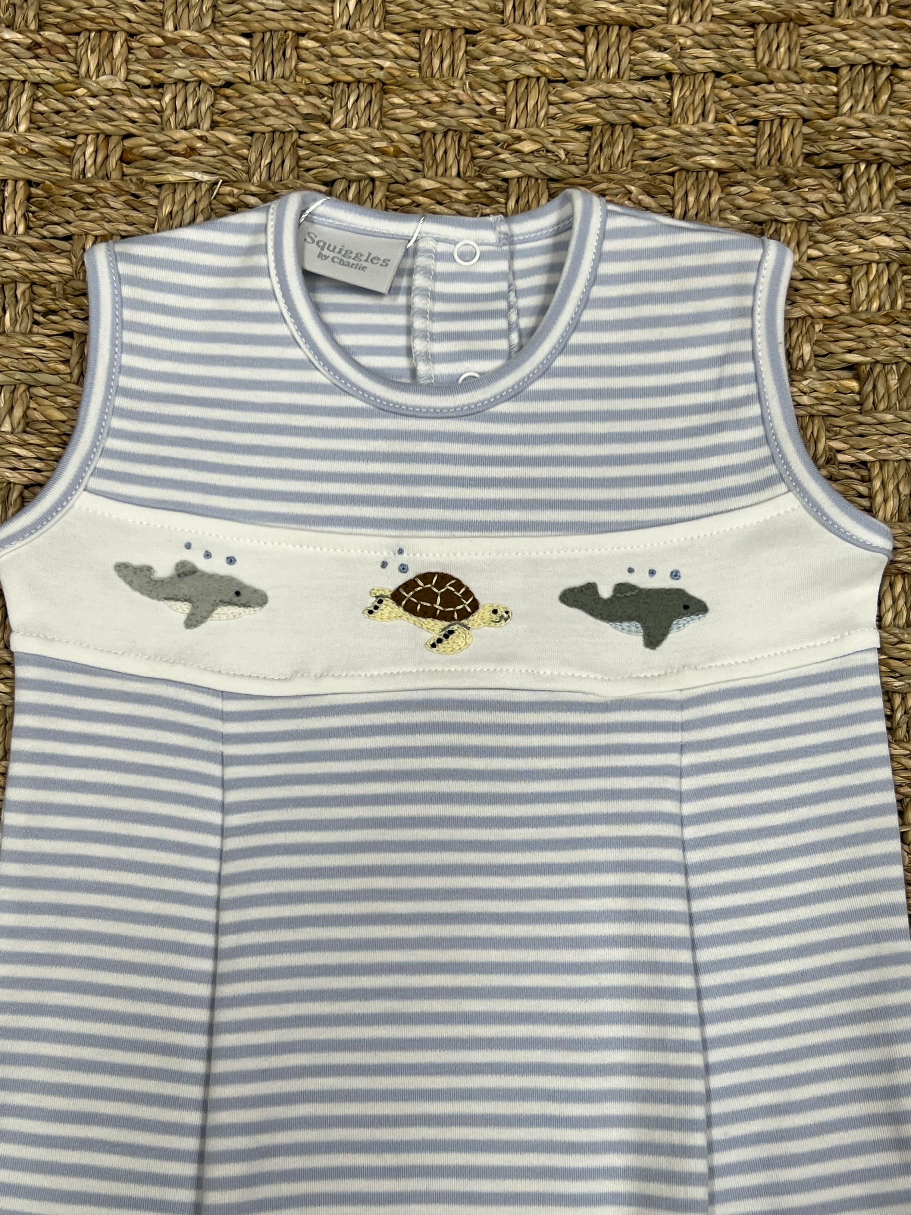 Squiggles Morning Swim Pleated Sunsuit