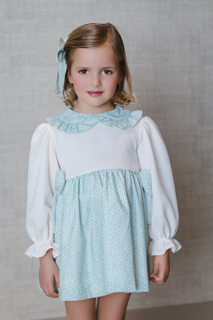 Sal & Pimenta Winter Bloom Blue Dress