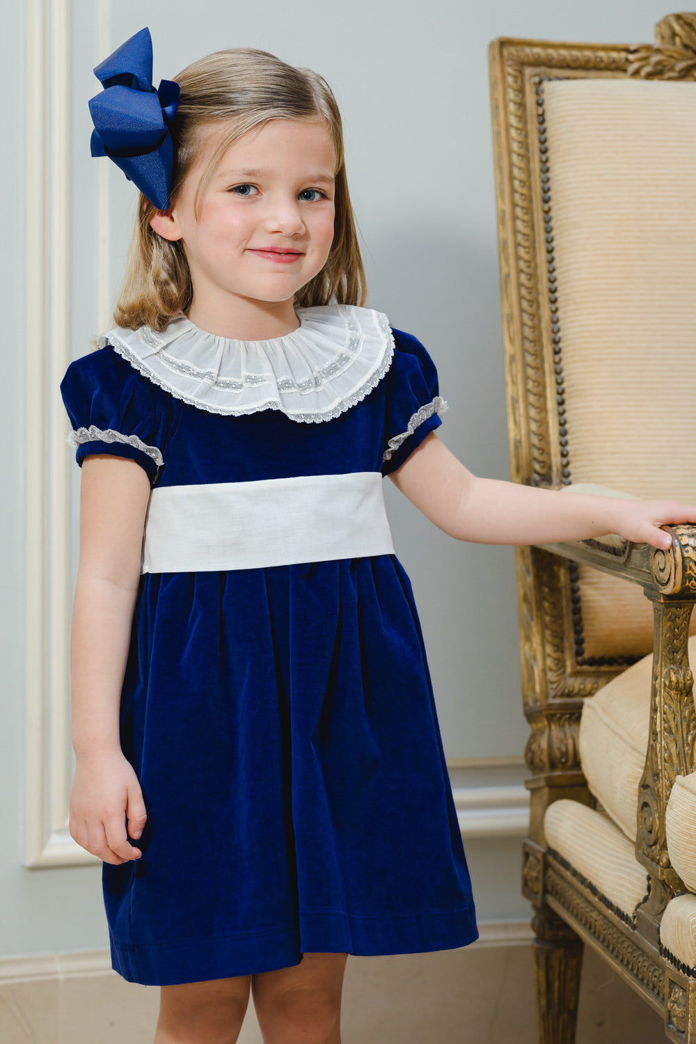 Sal & Pimenta Navy Velvet Dress