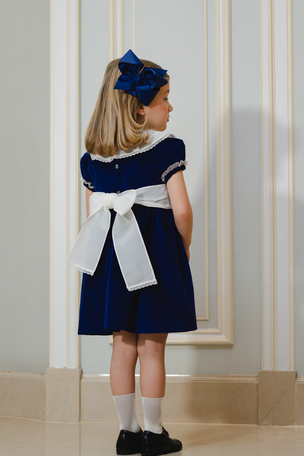 Sal & Pimenta Navy Velvet Dress