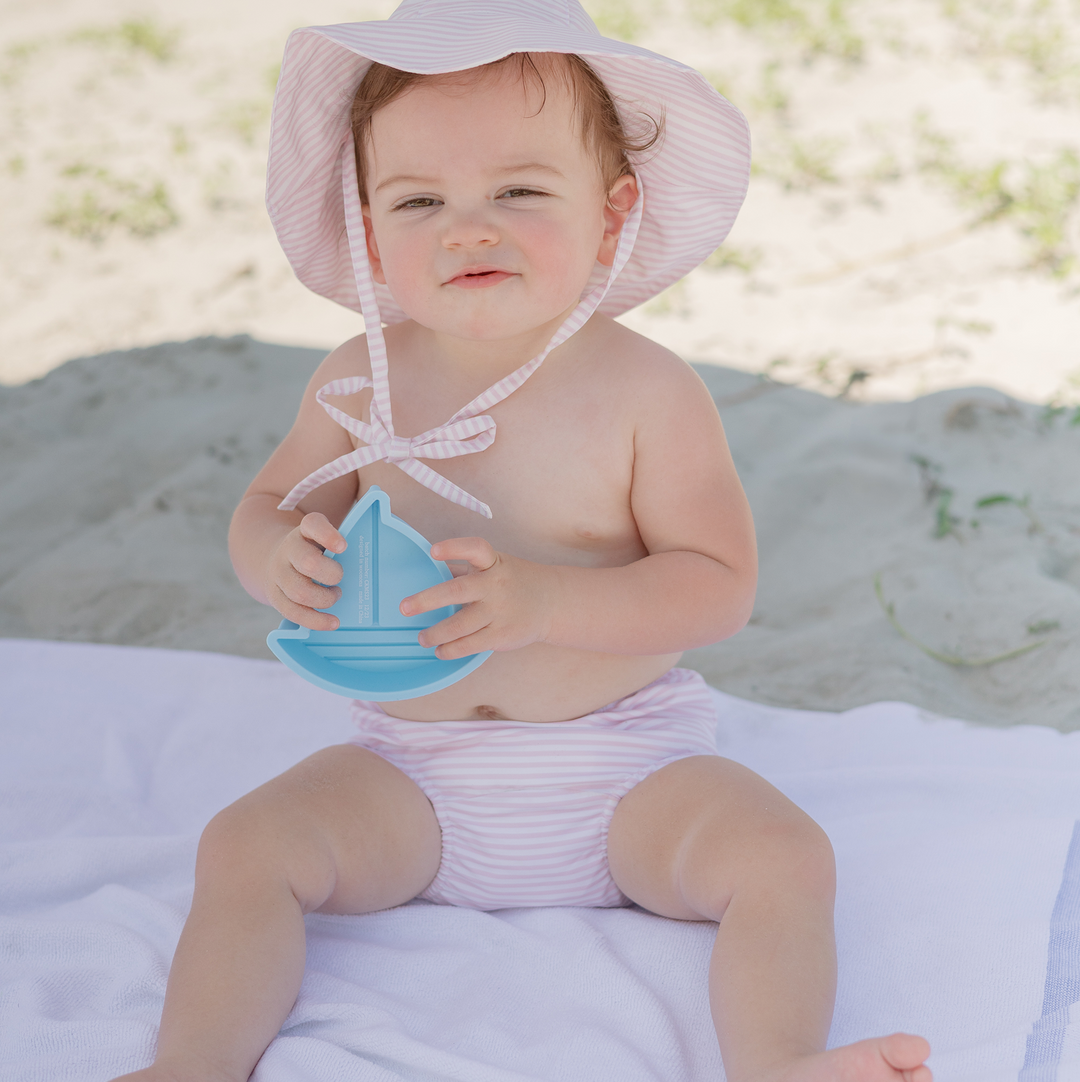 Minnow Pink Stripe Diaper Bloomer Cover