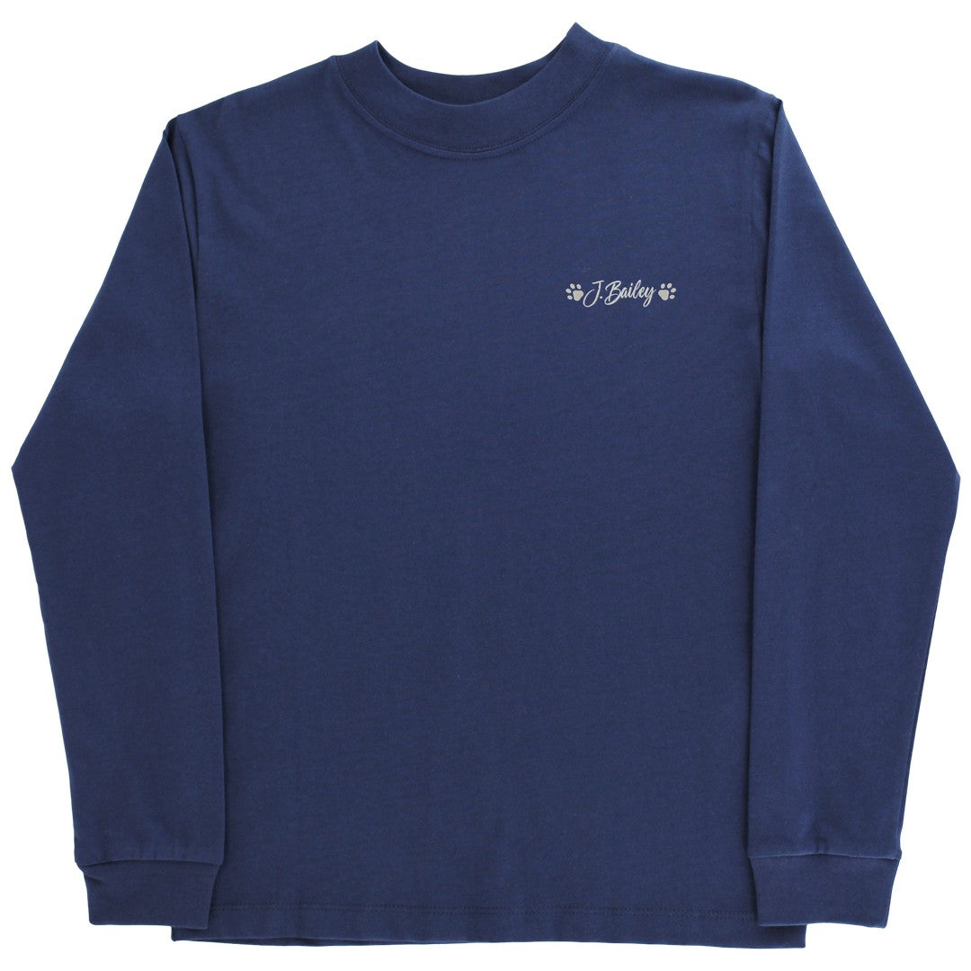 Bailey Boys Logo Tee, Pointers on Navy