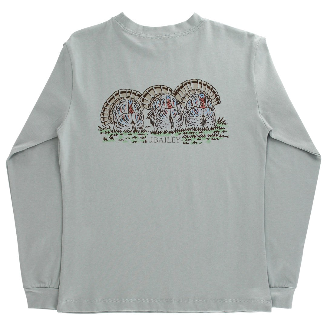 Bailey Boys Logo Tee, Turkey on Sage