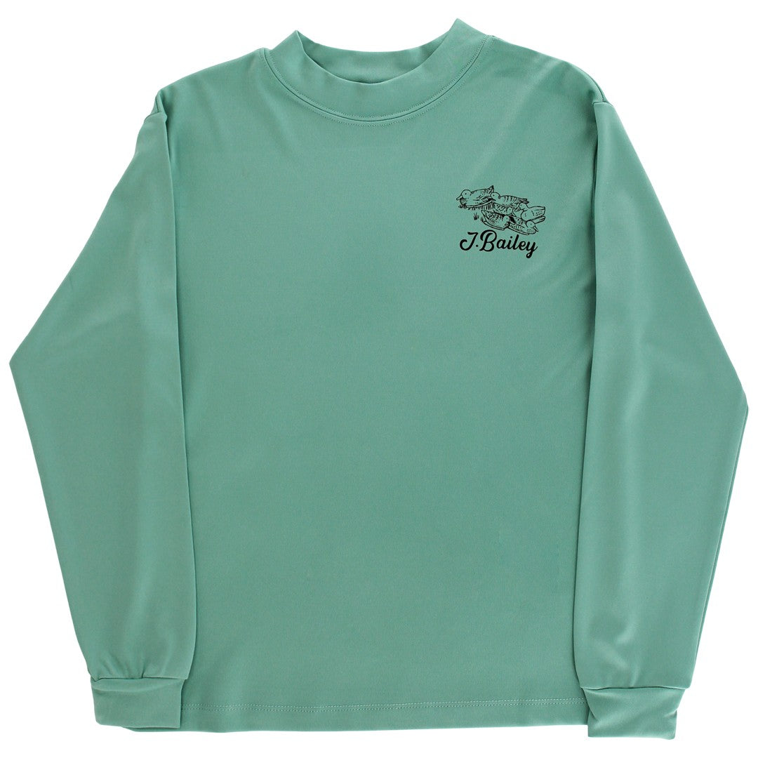 Bailey Boys Performance Logo Tee, Decoy on Green