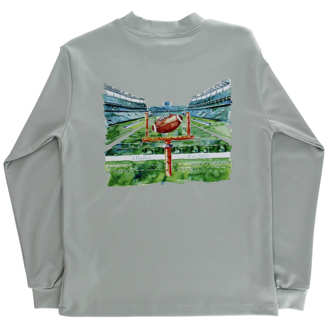 Bailey Boys Performance Logo Tee, Football on Sage
