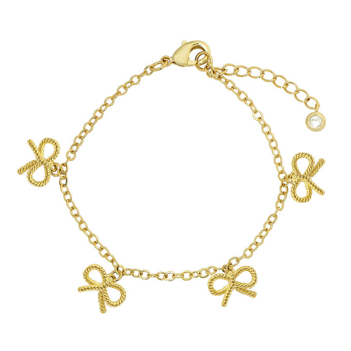 Lily Nily Bow Twist Charm Bracelet