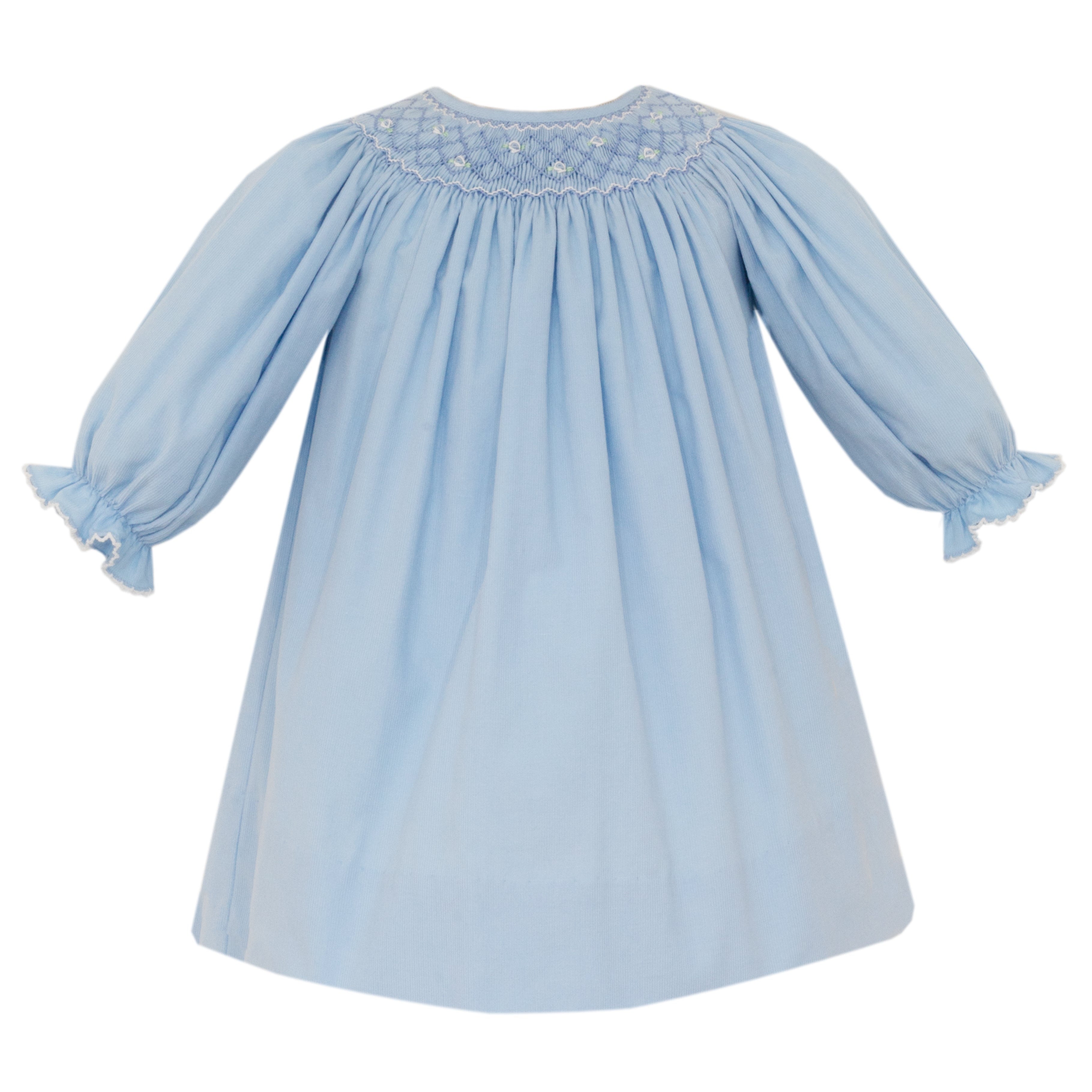 Petit Bebe Tiffany Blue Corduroy Bishop