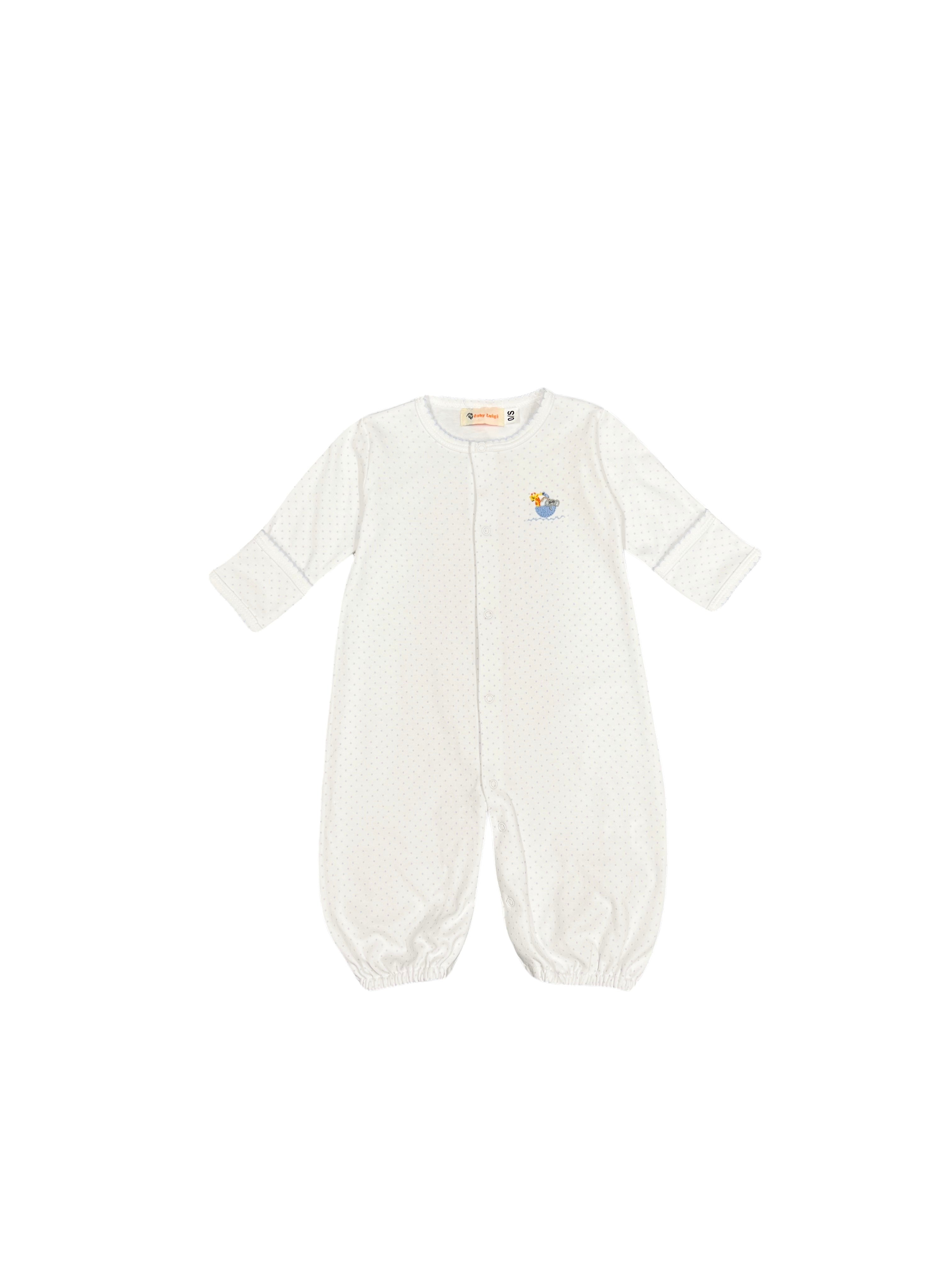 Luigi Converter Gown, Noah's Ark on Baby Blue Dot