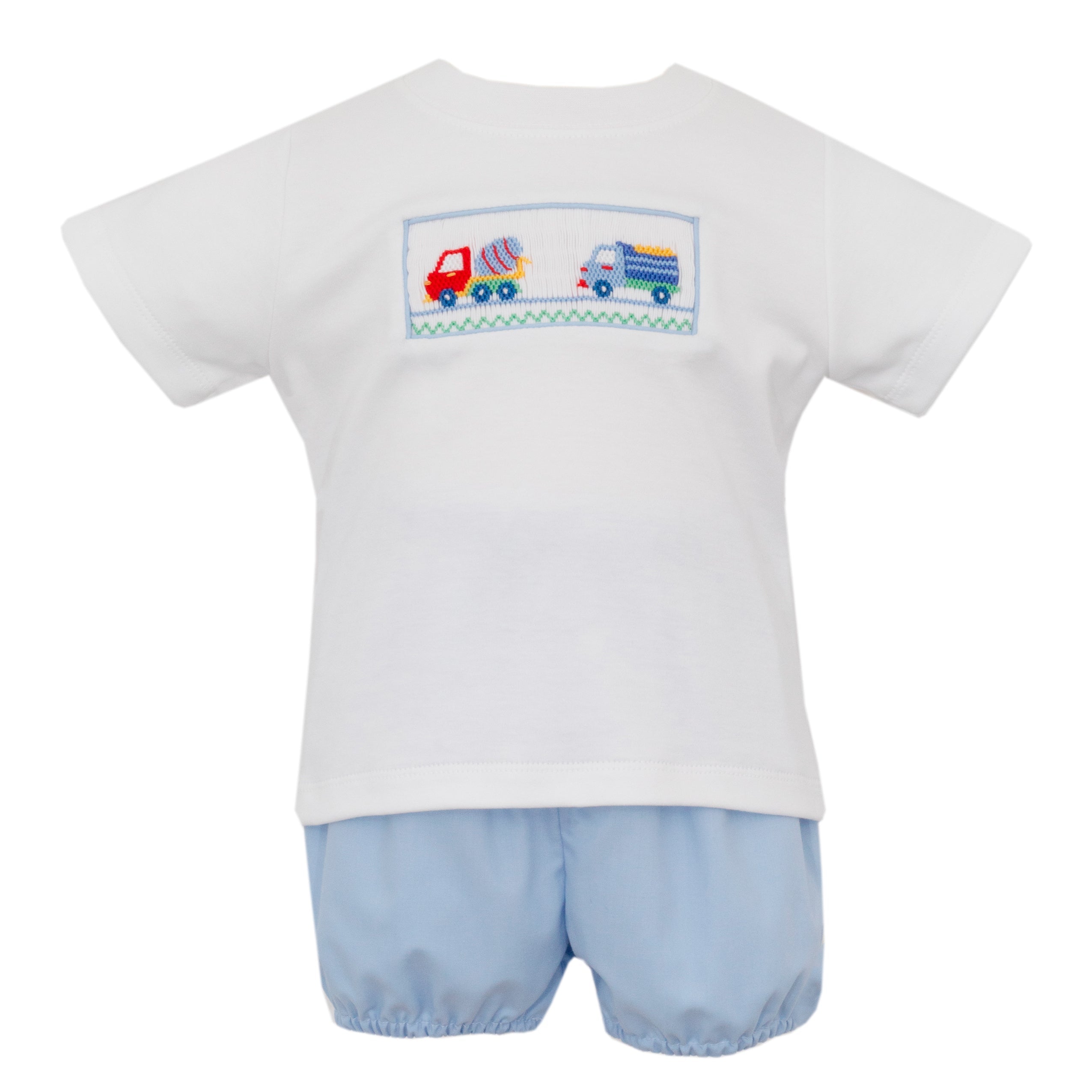 Petit Bebe Trucks Bloomer Set