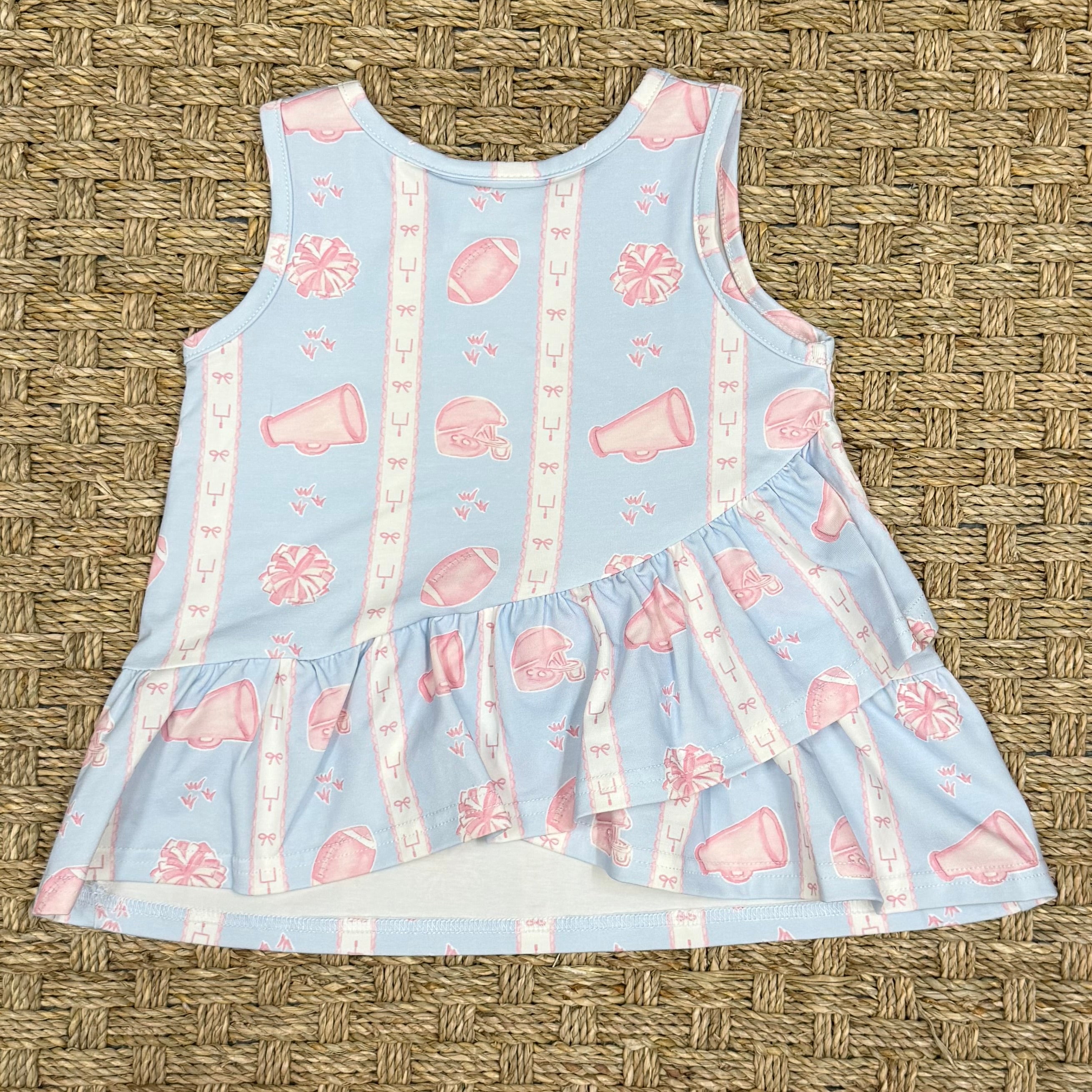 Three Little Ducks Rosie Ruffle Short Set, Game Day