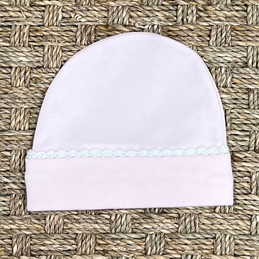 Squiggles Colored Beanie Cap with White Trim