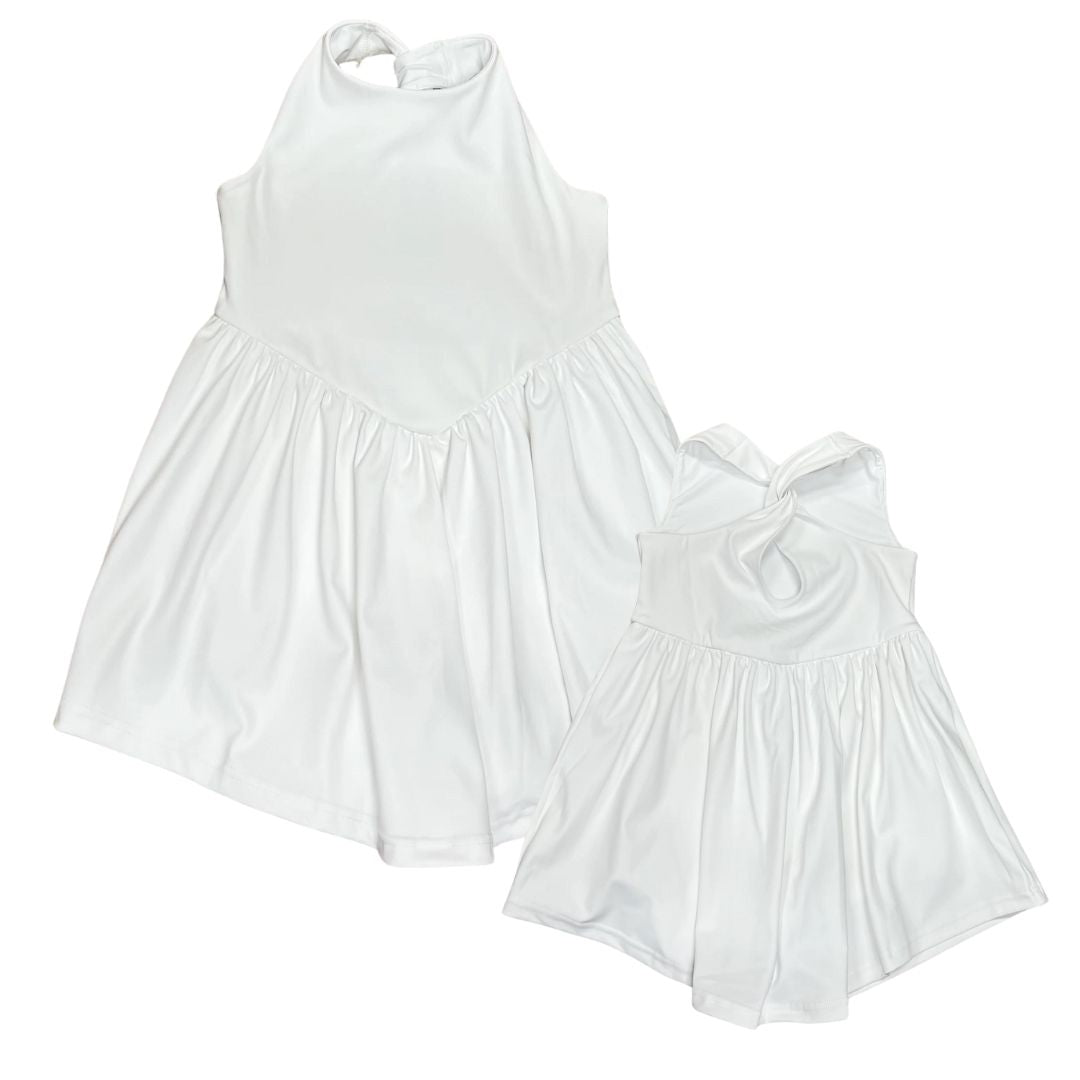 Lulu Bebe Active Tennis Dress, White 12 Lulu Bebe Active Tennis Dress, White 12
