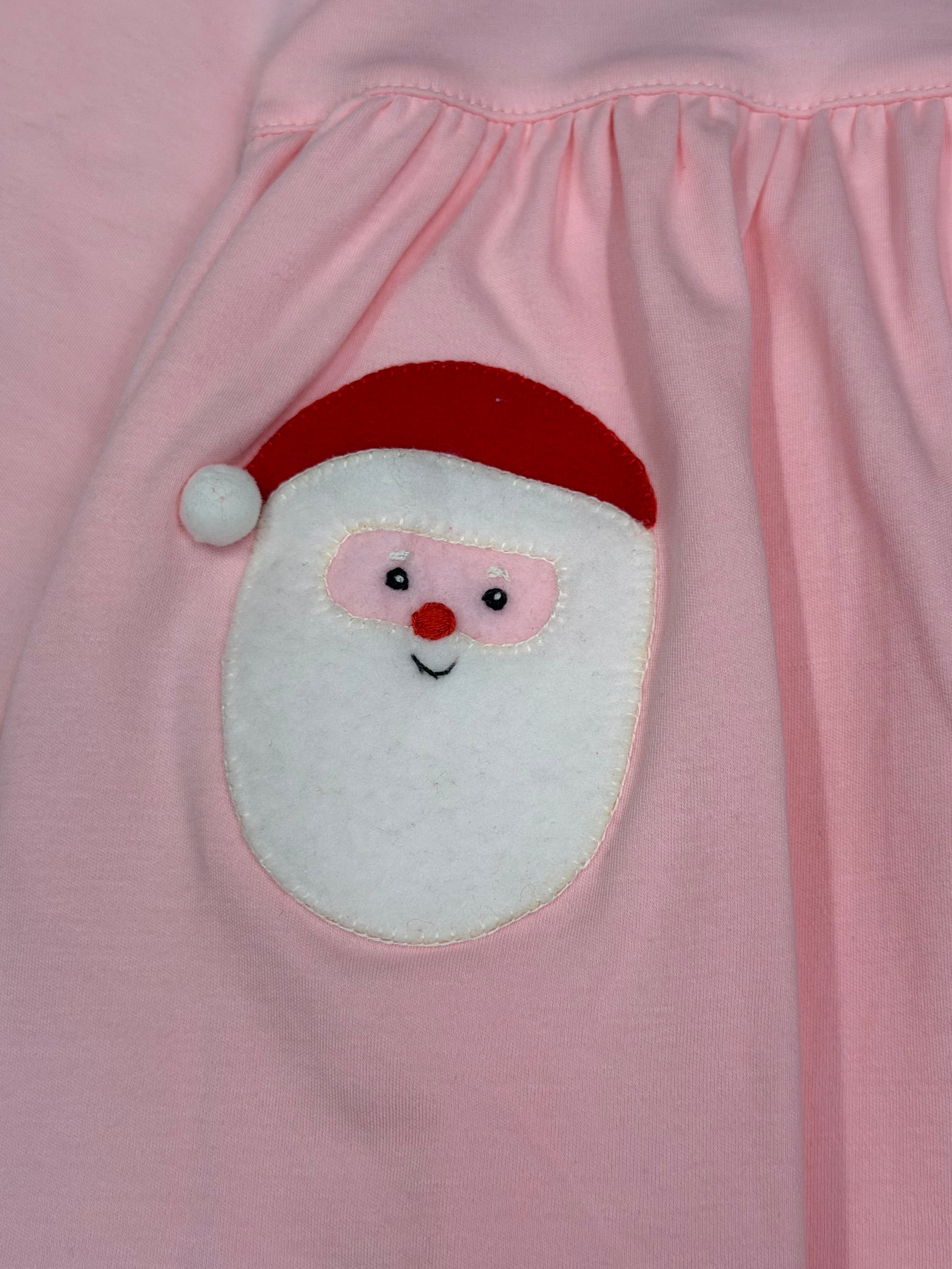 Squiggles Sherpa Santa Pocket Onesie Dress