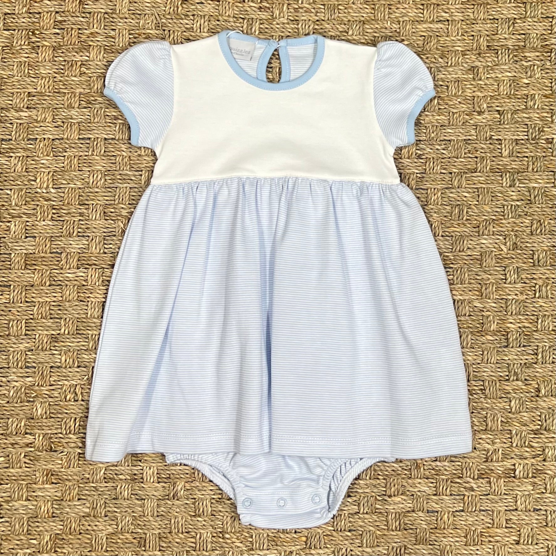 Squiggles Blue Mini Stripe Dressy Bubble