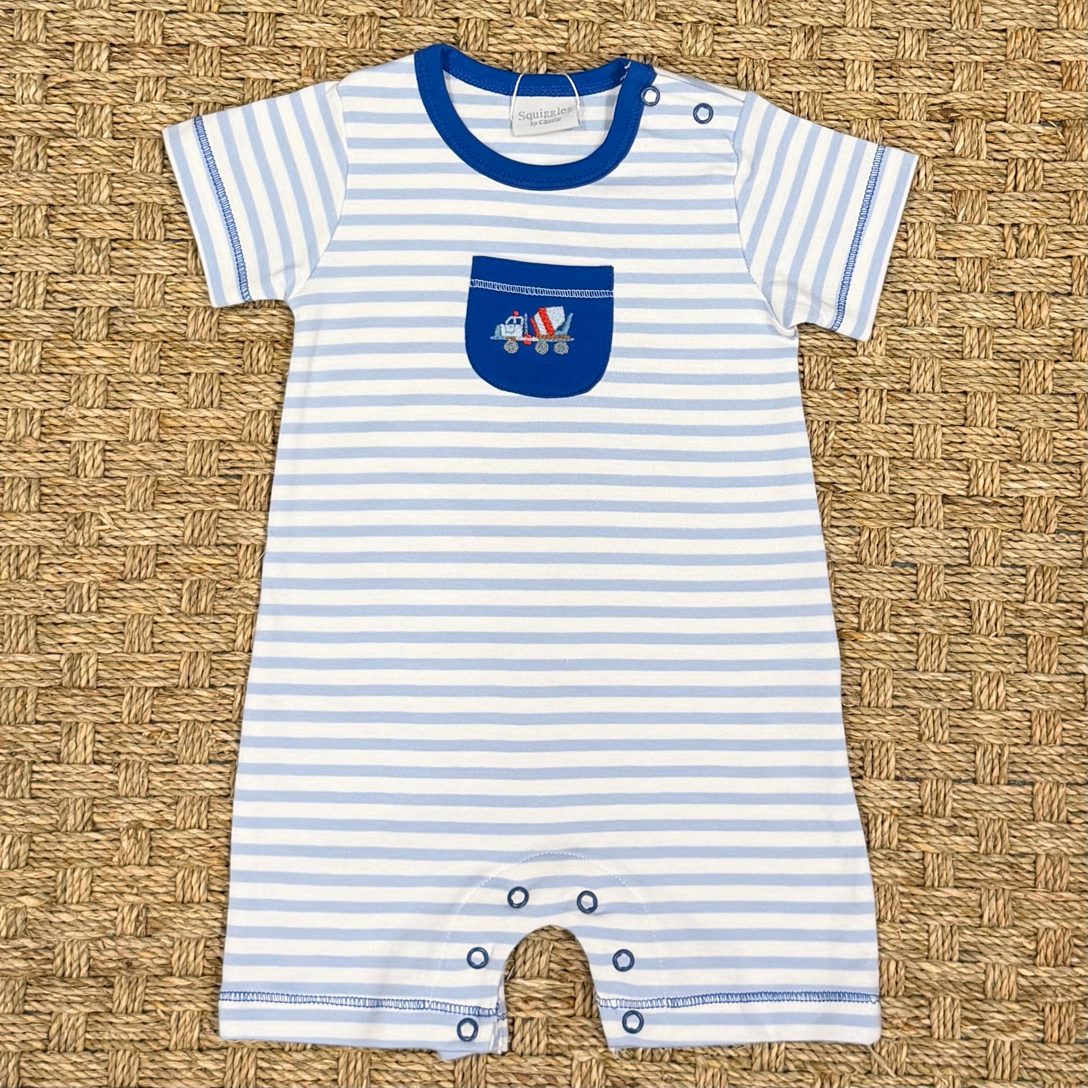 Squiggles Mini Mixer Romper with Pocket