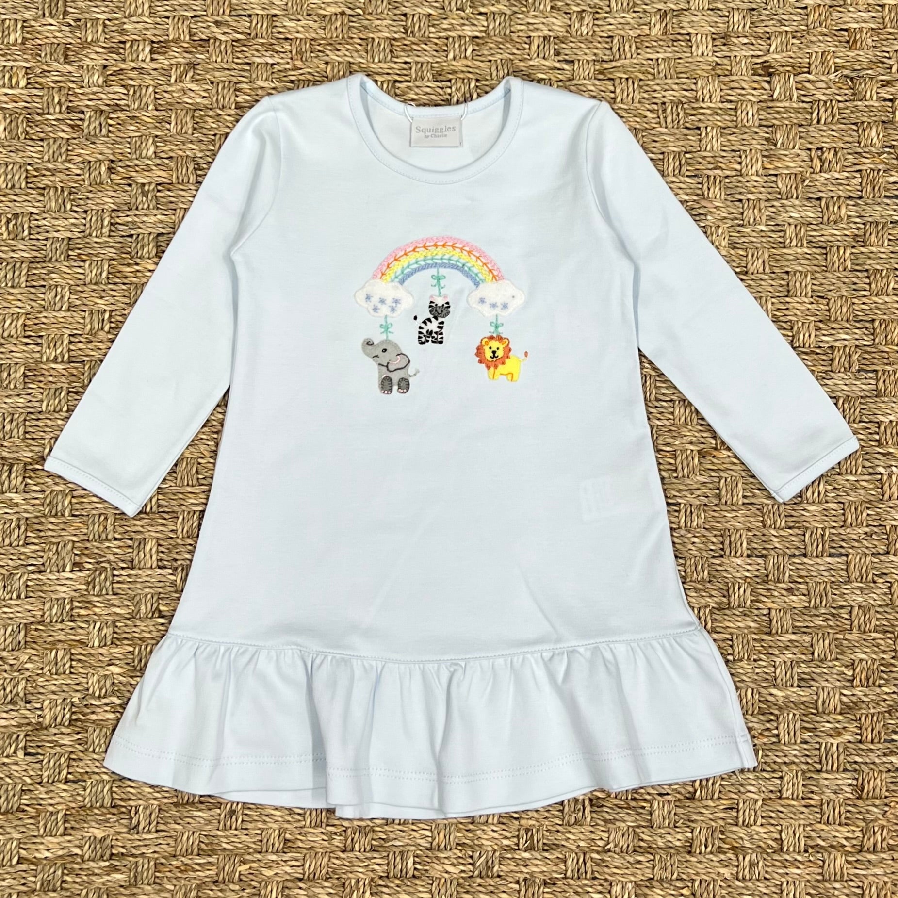 Squiggles Mobile Dreams Dress with Ruffle