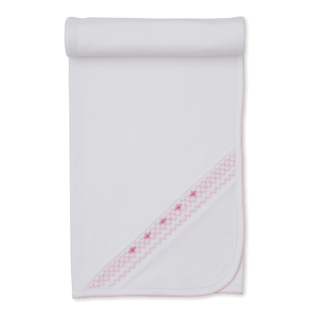 Kissy Kissy White Summer Rosette Blanket