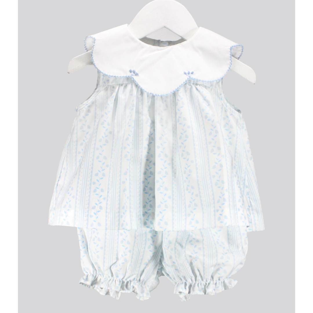 Baby Blessings Scalloped Blue Aria Set