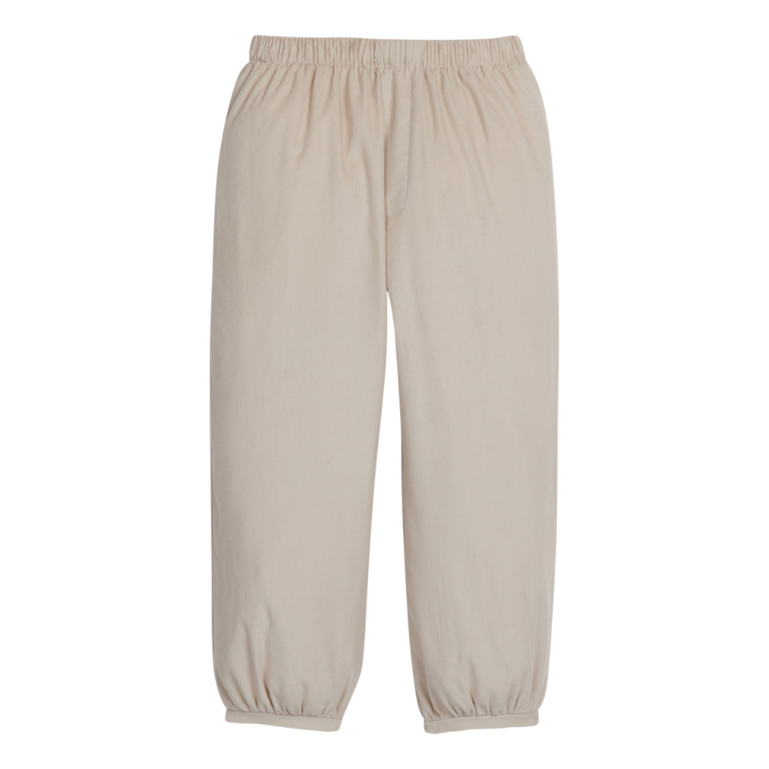 Little English Banded Pant, Stone Corduroy