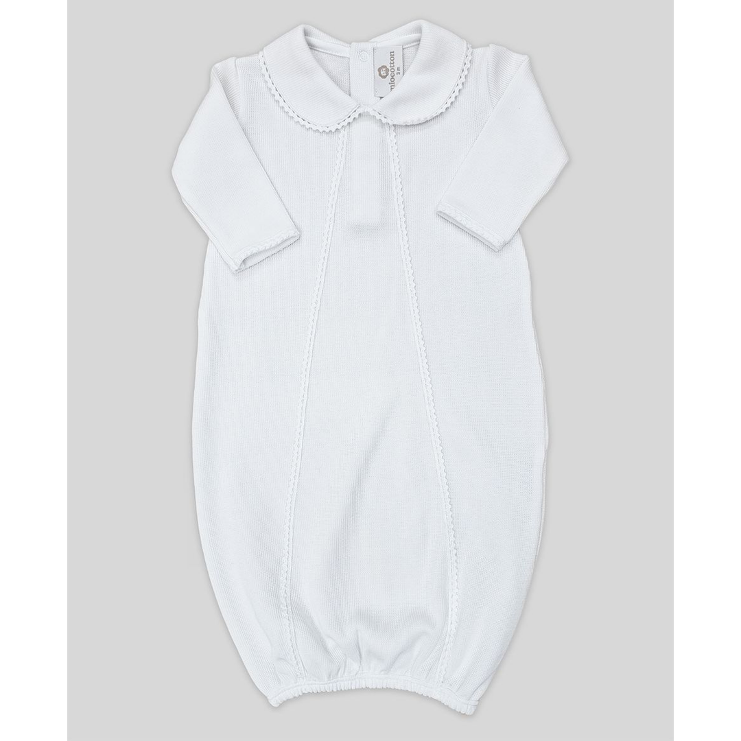 Miocotton Special Knit Milen Gown, White