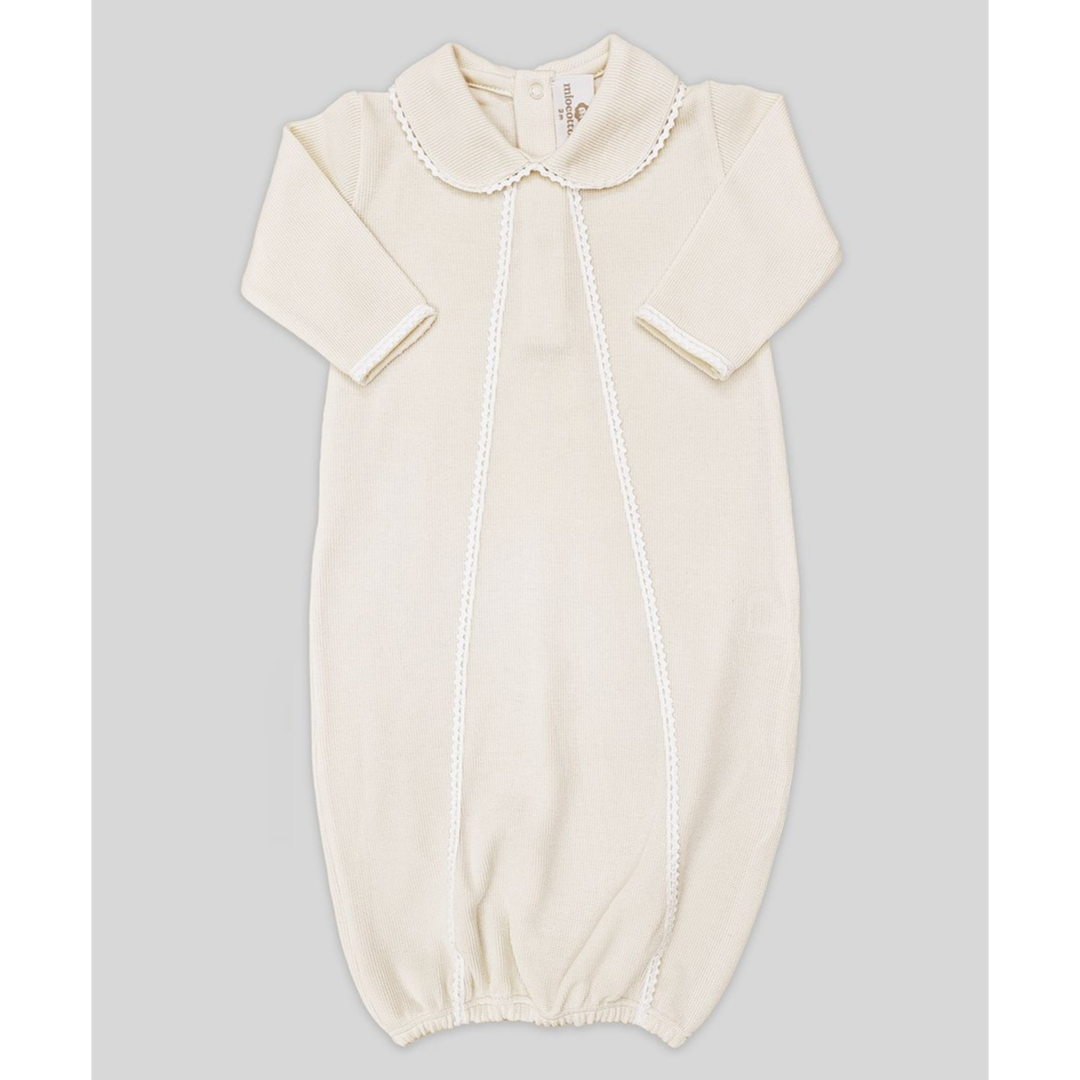 Miocotton Special Knit Milen Gown, Pearl