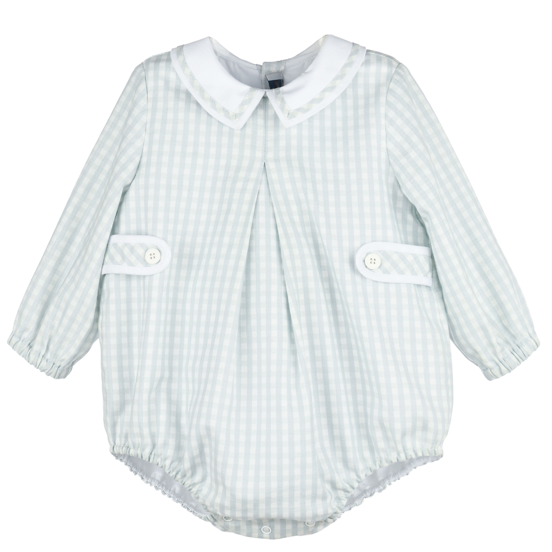 Sophie & Lucas Frosty Check Bubble, Blue