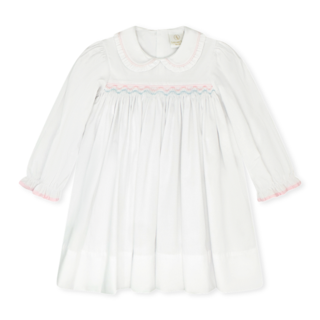 Lullaby Set Michelle Dress, Willow White Pique
