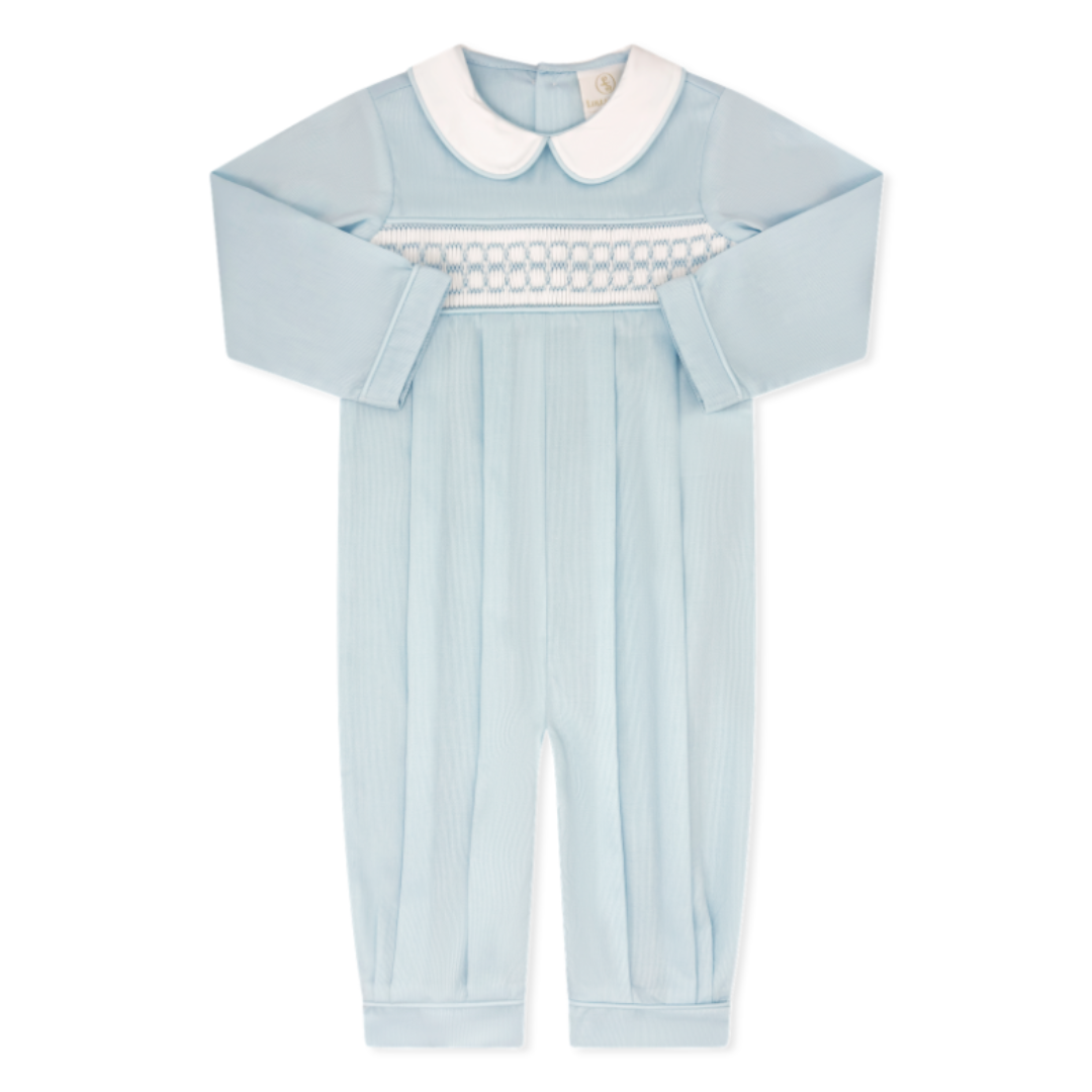 Lullaby Set Christopher Romper, Birmingham Blue