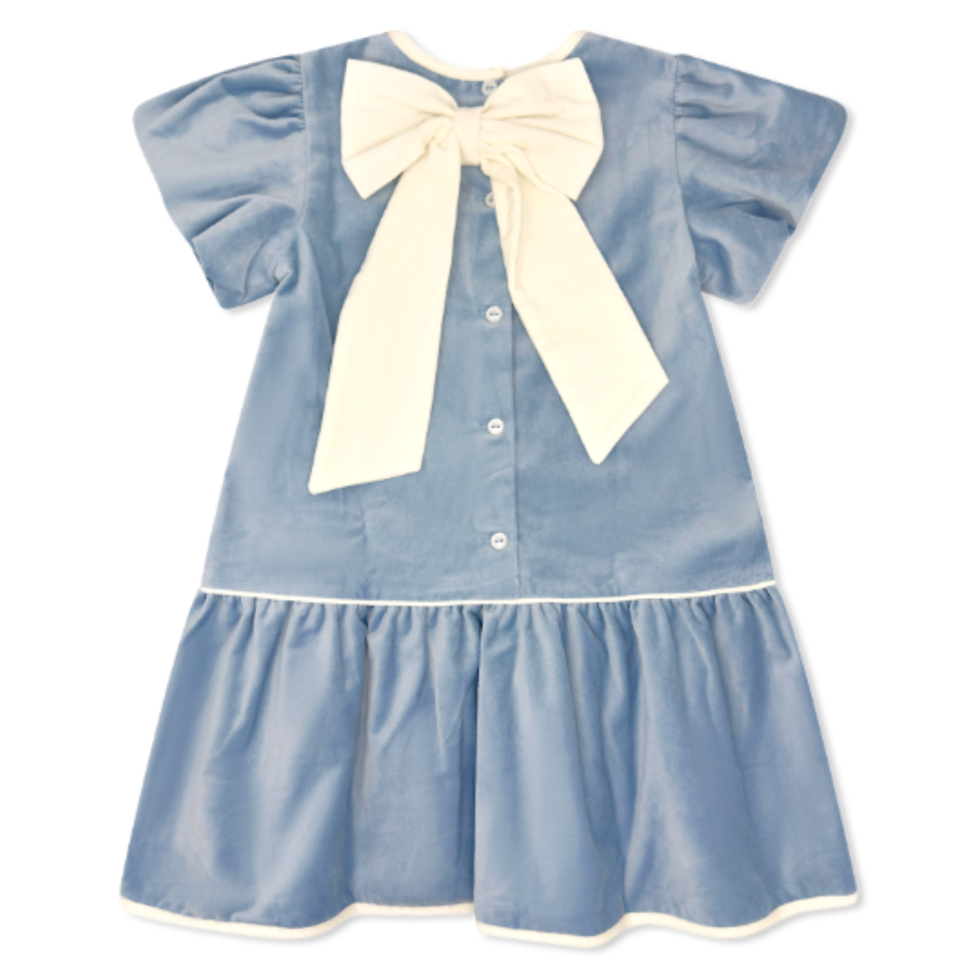 Lullaby Set Harper Dress, Beaufort Blue Velvet