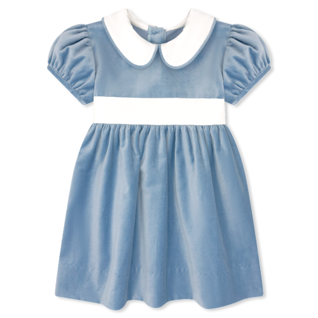 Lullaby Set Elenor Dress, Beaufort Blue Velvet