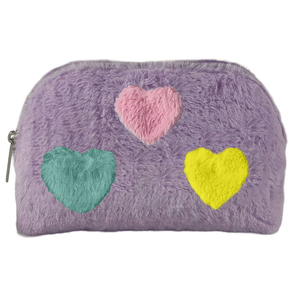 iscream Hearts Color Block Oval Cosmetic Bag