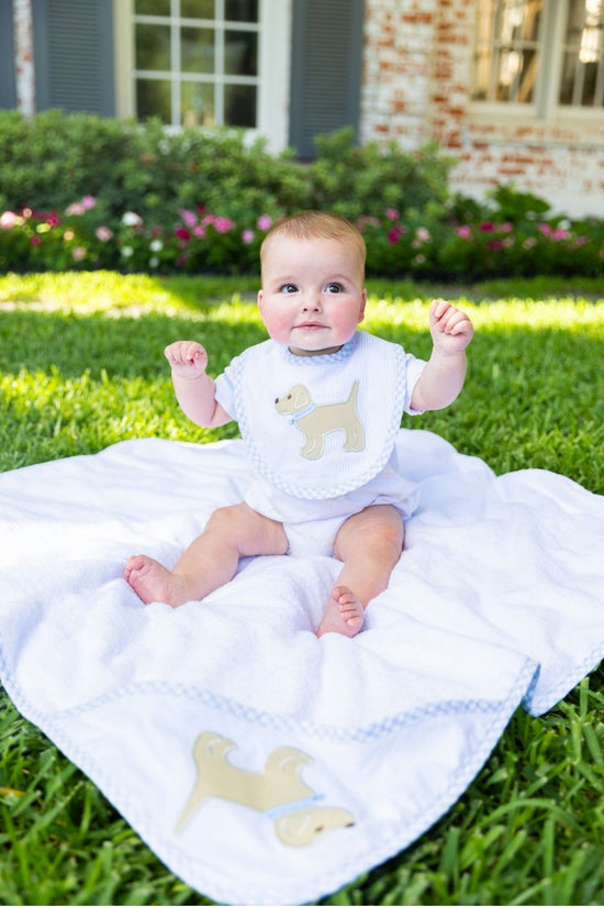 3 Martha's Puppy Applique Basic Bib