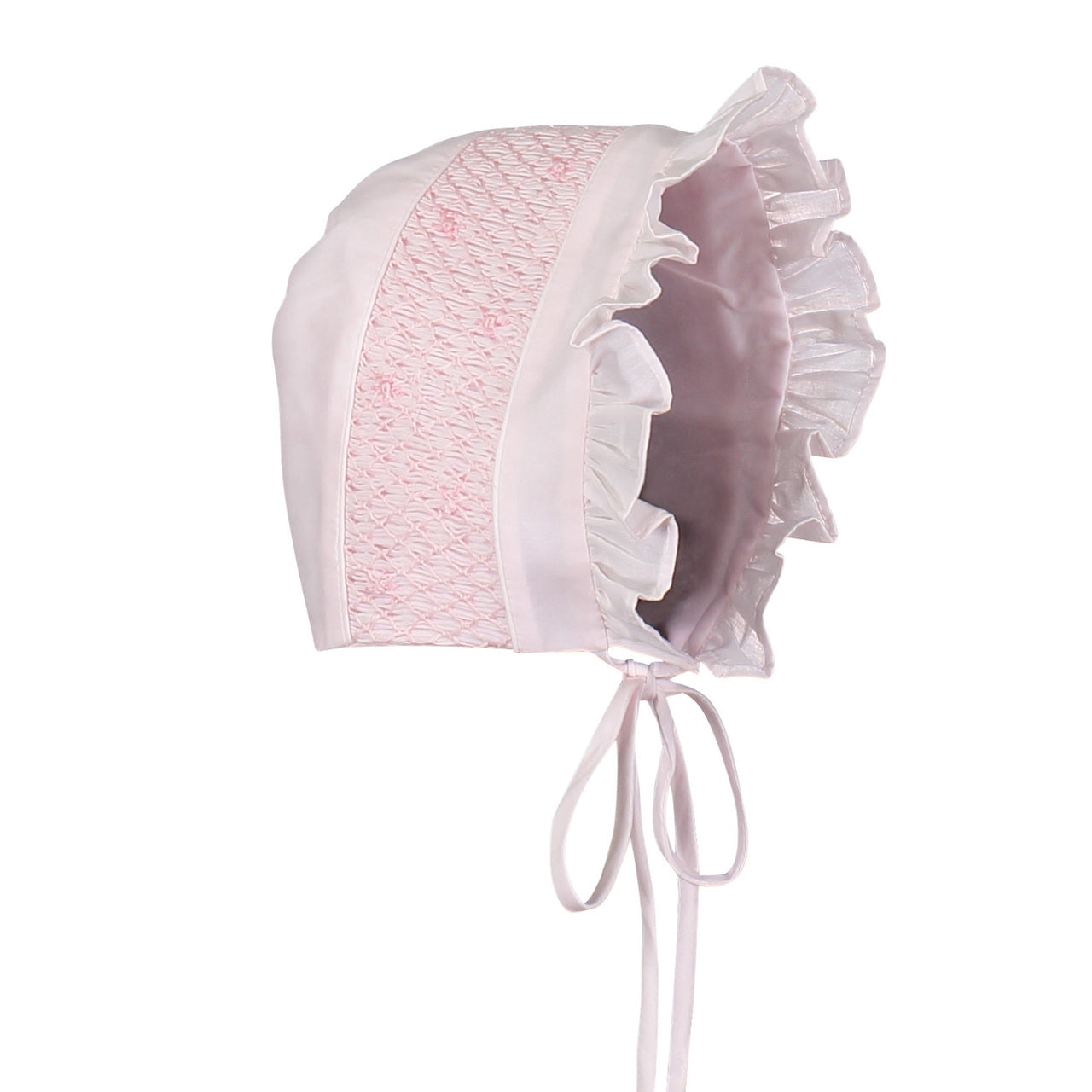 Feltman Brothers Grils Smocked Bonnet