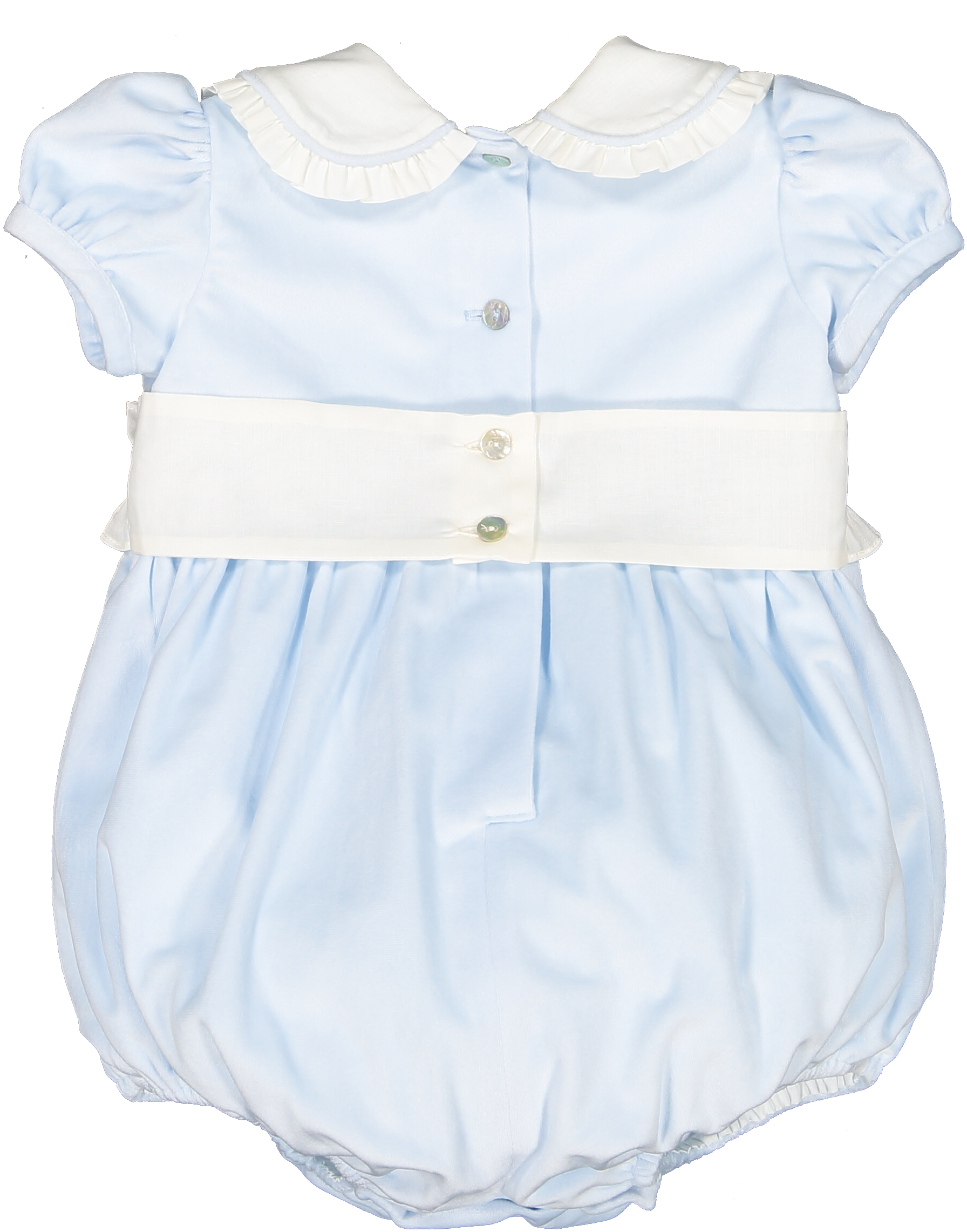 Sal & Pimenta Pastel Blue Velvet Romper