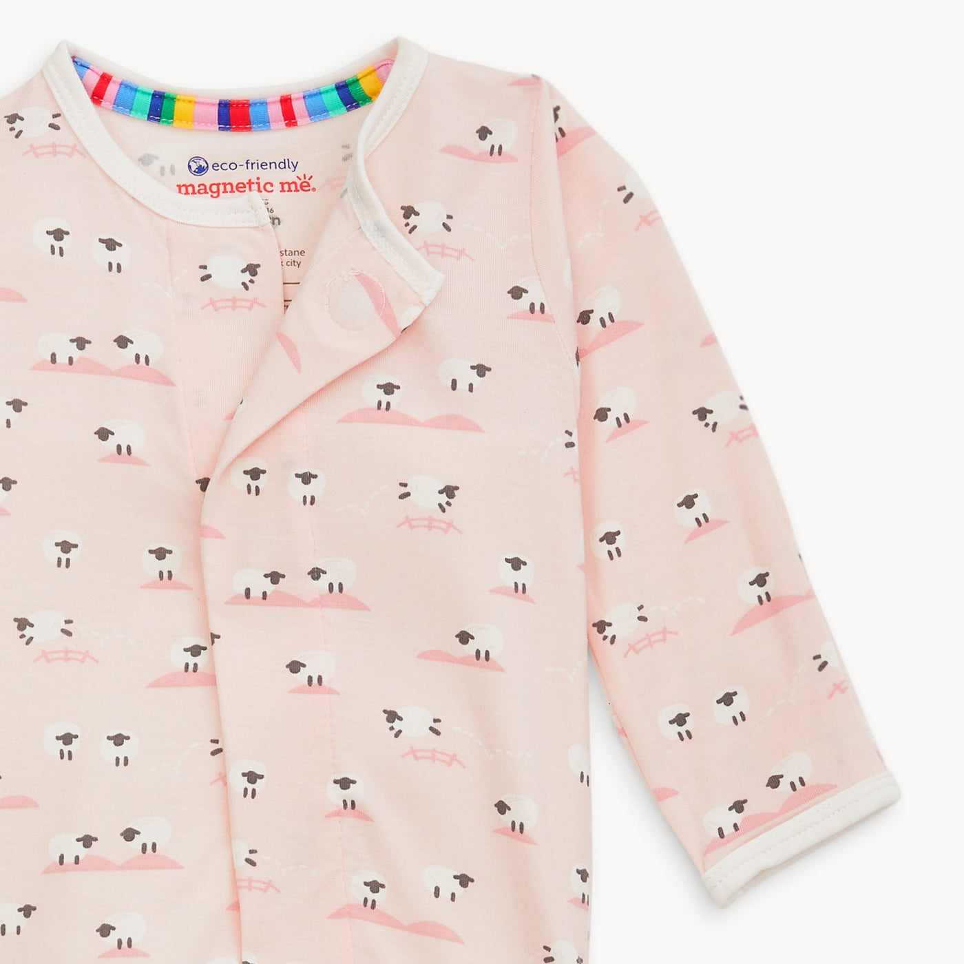 Magnetic Me Baa Baa Baby Pink Modal Footie