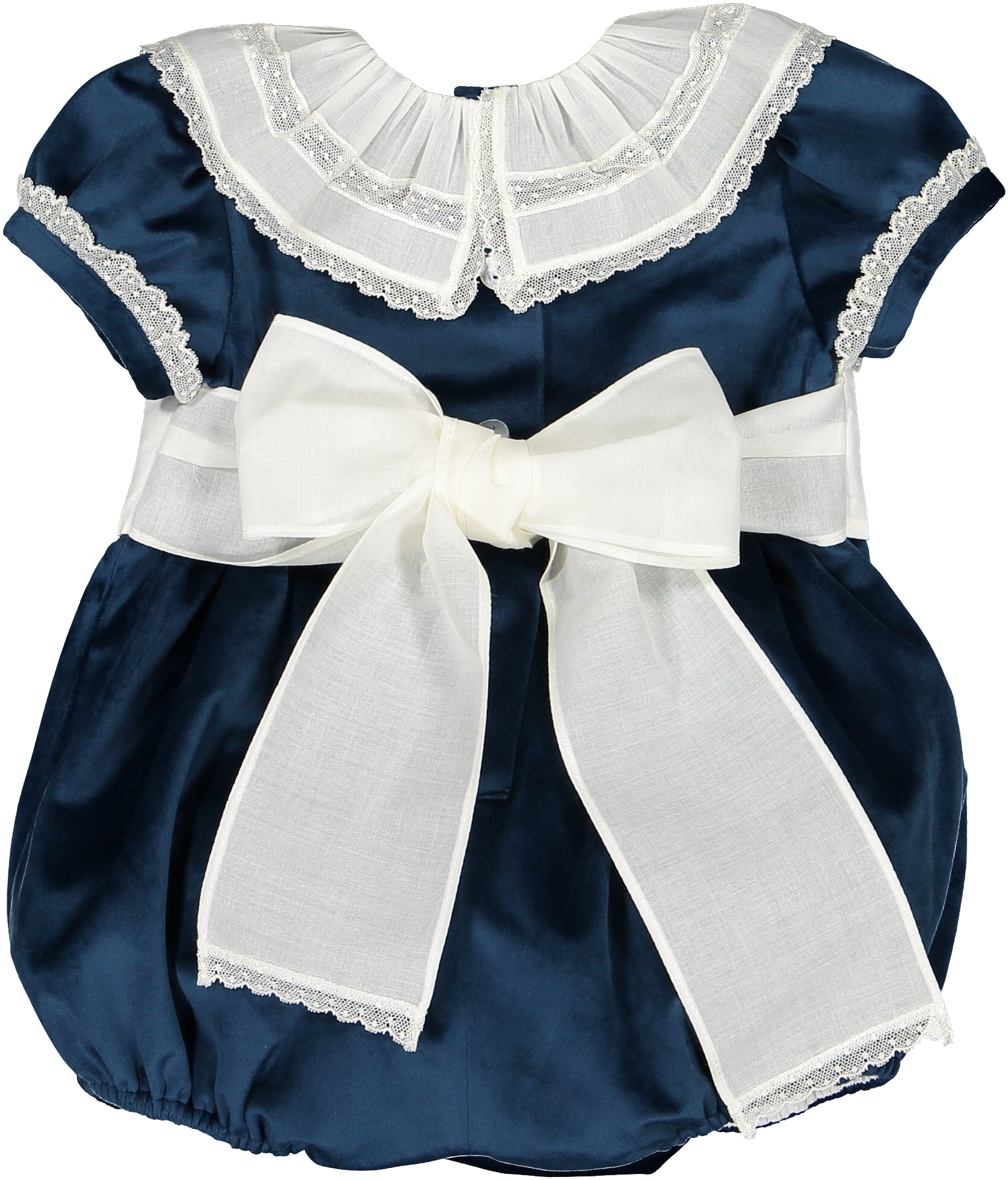 Sal & Pimenta Navy Velvet Romper