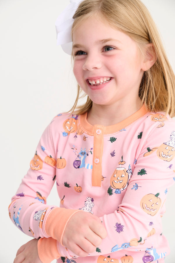 Beaufort Bonnet Payton Pajama Set, Candy & Critters Sandpearl Pink