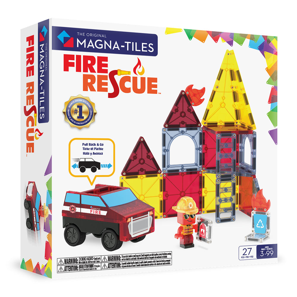 Magna-Tiles Fire Rescue, 27 Piece Set