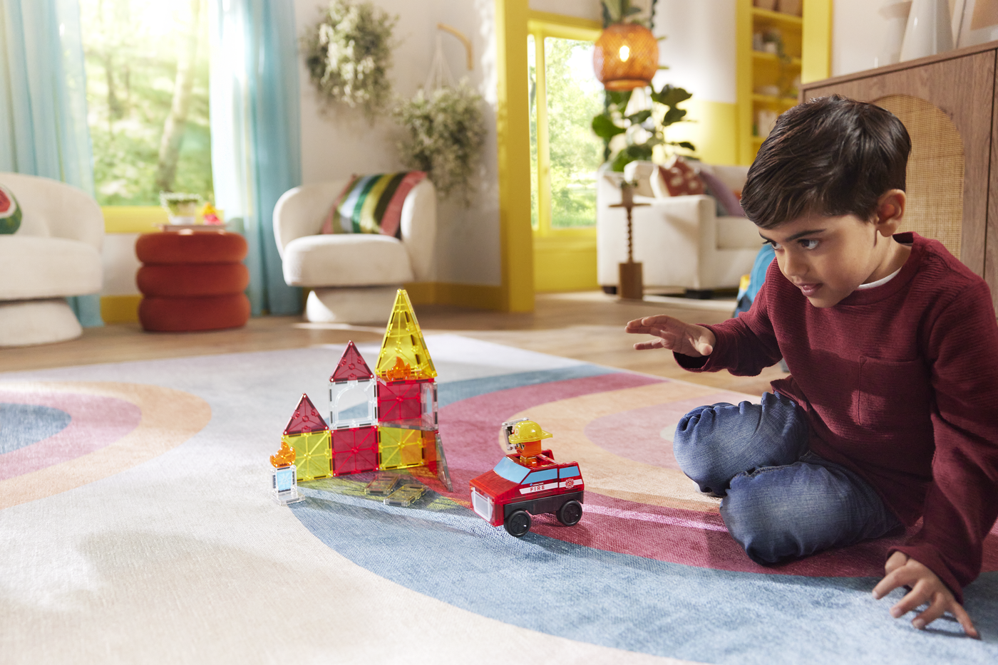 Magna-Tiles Fire Rescue, 27 Piece Set