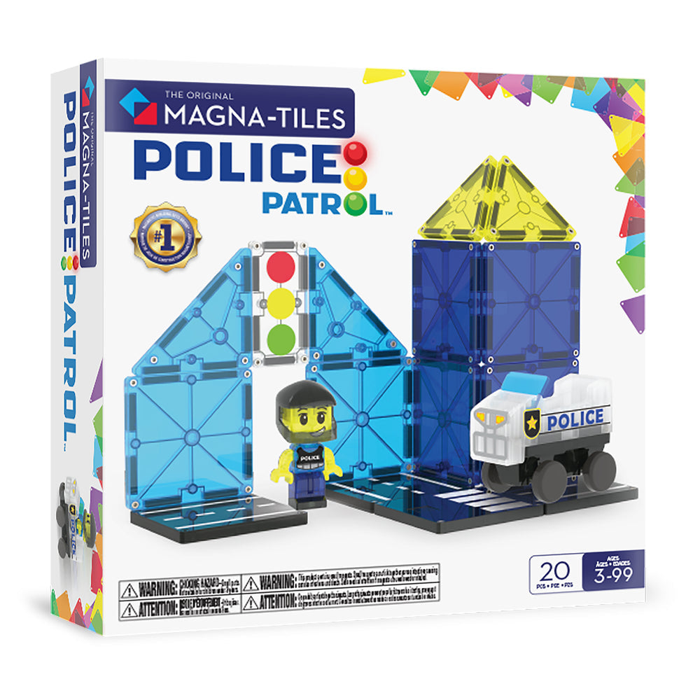 Magna-Tiles Police Patrol, 20 Piece Set