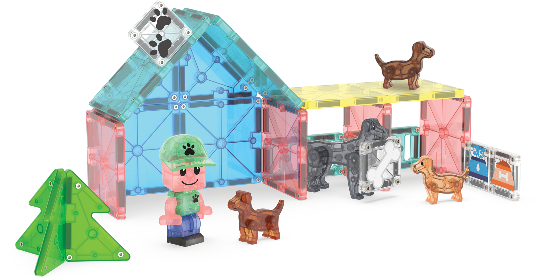 Magna-Tiles Puppy Park 13 Piece Set