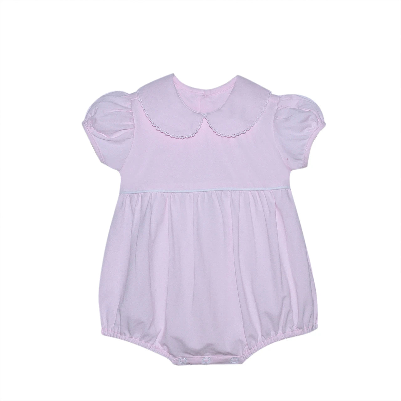 Baby Sen Brady Bubble, Pink with White Picot