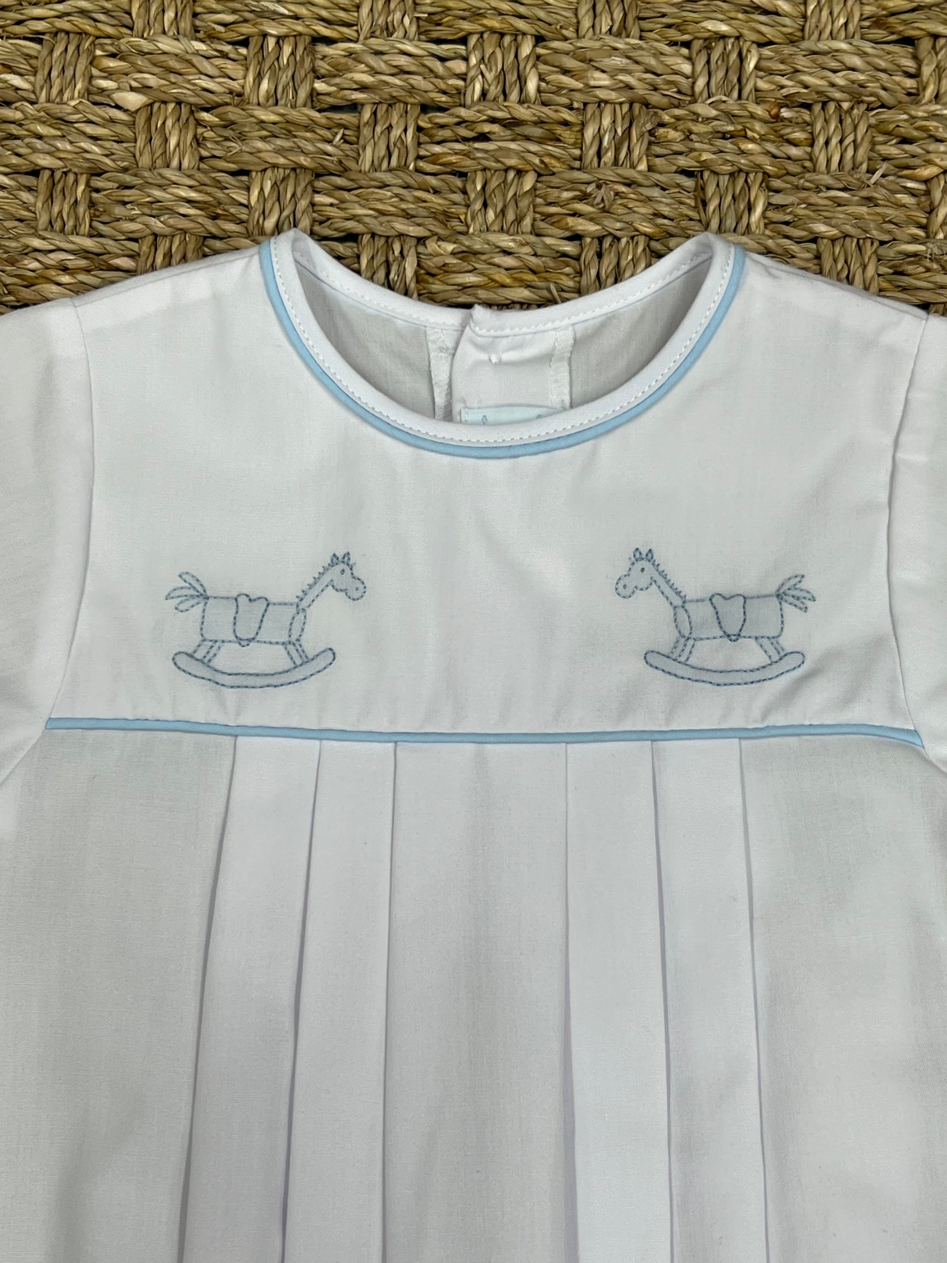 Auraluz White Bubble with Rocking Horse Embroidery